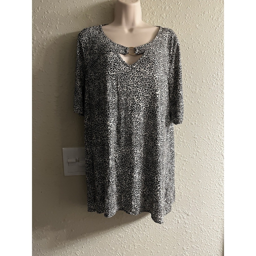Xl Dana Buchman Peekaboo Chest Top #5*8